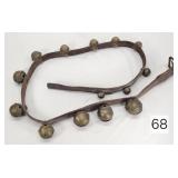 String of Early Brass Sleigh Bells