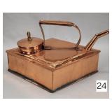Vintage Hammered Copper Water Kettle