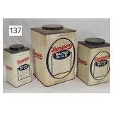 Thompson's Malted Milk Bulk Tin, Lot of (3)