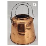 19th C. Primitive Copper Confectioners Dbl. Boiler