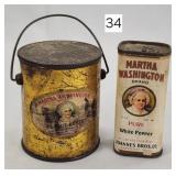 Martha Washington Peanut Butter Tin