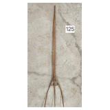 Small Primitive 3-Tine Hay Fork, 46 in.
