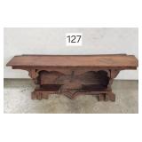 1860's Oak Fancy Clock Shelf
