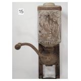 Brighton Queen Glass Embossed Wall Coffee Mill