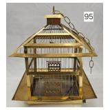 Antique Brass Hanging Bird Gauge