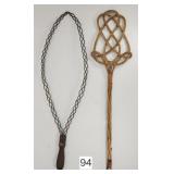 Pair of Primitive Carpet Beaters