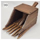 Early Primitive Wooden Cranberry Scoop