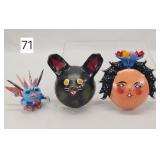 Mexican Folk Art Coconut Masks