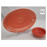 Early Fiesta Bowl & Modern Platter
