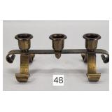 Roycroft Hammered 3-Place Candle Holder