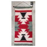 Navajo Hand Woven Wool Wall Rug - 16.5' x 36'