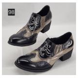 Born Napa Western Cowboy Leather Ankle Boots