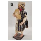 Vintage Mexican Paper Mache Catoneria Figure - 14'