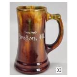 Oregon, IL Souvenir Blended Glaze Mug - 5'
