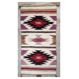 Navajo Flatweave Hand Woven Wool Wall Rug