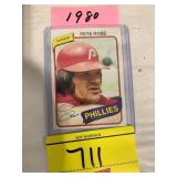 1980 PETE ROSE BASEBALL CARD