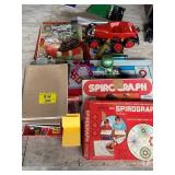 BOARD GAMES, NOTEBOOKS, FIRE CHIEF DECANTER CAR,