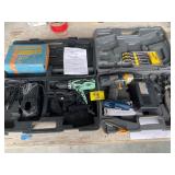 2 BATTERY POWERED DRILLS IN CASES, STANLEY PICK &