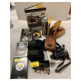 NIKON CAMERA, STEELERS DVDS & COLLECTIBLES,