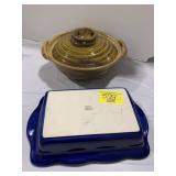 MIXCER PORTUGAL CERAMIC CASSEROLE DISH, ART