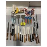 KITCHEN KNIVES & UTENCILS OF ALL KINDS