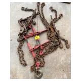 GROUP OF METAL CHAINS & BINDERS