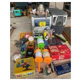 AIWA STEREO, BOARD GAMES, MICKEY PEZ, KITE LINE,