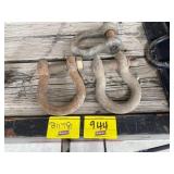 3 CLEVIS HOOKS
