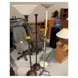 4 FLOOR LAMPS