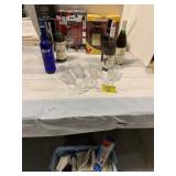 WINE BOTTLE OPENER, GROUP OF BARWARE BOTTLES,