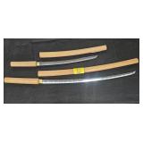 (2) SWORDS WITH 18' AND 28' BLADES