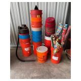 LARGE GROUP OF PLASTIC 5GALLON BUCKETS, APPLE