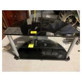 GLASS SHELF MEDIA STAND