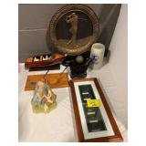 GOLF Dï¿½COR, WOODEN SPEEDBOAT DESK MODEL, GERMAN