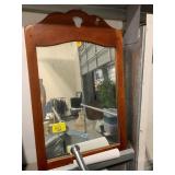 WOOD FRAMED WALL MIRROR