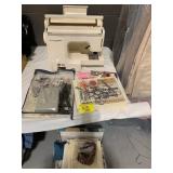 NEW HOME JAPAN SEWING MACHINE, FABRIC, SEWING