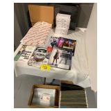 BOOKS, SPORTS ILLUSTRATED MAGAZINES, FILE FOLDERS