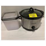 CROCK POT COOKER, PLASTIC CANISTER