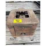ANTIQUE METAL CAMP STOVE