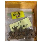 BAG OF 100 WHEAT PENNIES