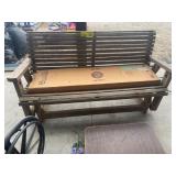 WOODEN PATIO GLIDER BENCH, BUNKBED LADDER