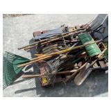 PALLET OF LONG HANDLE TOOLS