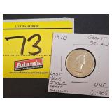 1970 GREAT BRITAIN LAST YEAR ISSUE PROOF SHILLING