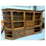 76' TALL 5-PIECE WOODEN DISPLAY SHELVING UNIT SET