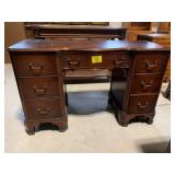 50' LONG WOODEN WRITING DESK