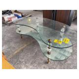 GLASS KIDNEY COFFEE TABLE