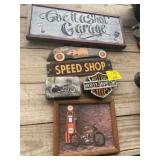 GARAGE & HARLEY DAVIDSON WALL ART