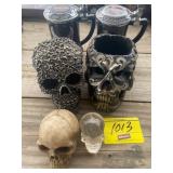 HARLEY STEINS, SKULL FIGURES