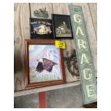 CHEVY GARAGE SIGN, EAGLE Dï¿½COR, WALL ART, WRENCH