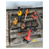BATTERY POWERED LAWN TOOLS, SEARS GAS POWERED